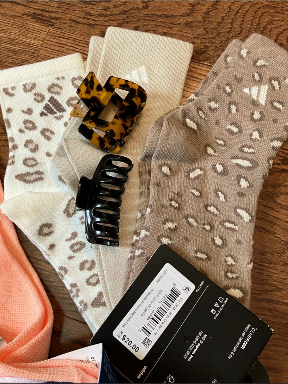 ADIDAS - ‘ Classic Socks ‘ Multi-Color 6 Pack & ‘High Quarter’ Leopard 3 Pack:)
